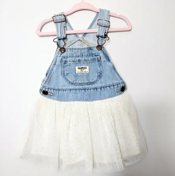 OshKosh B gosh Dresses Oshkosh Bgosh Baby Girls Denim Dress